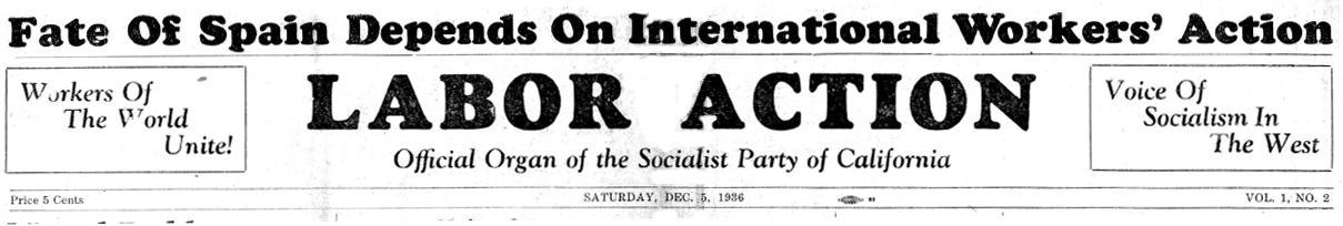 Labor Action Masthead