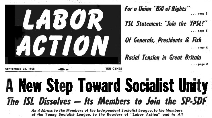 LABOR ACTION Masthead