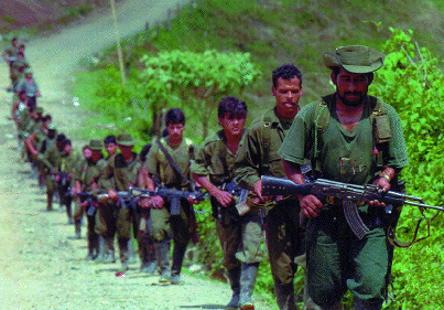 Revolutionary Armed Forces of Colombia (FARC) insurgents.